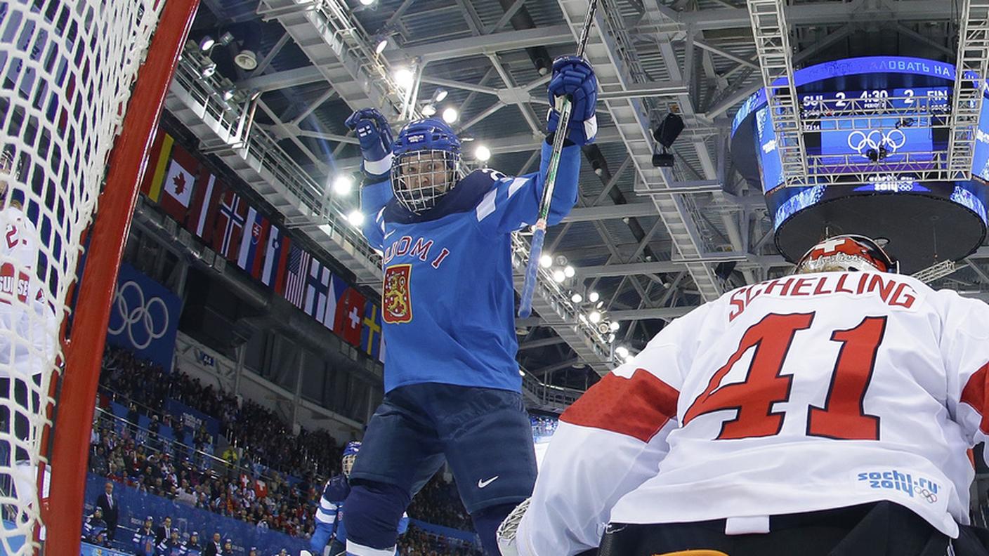 In gol contro la Svizzera ai Giochi di Sochi