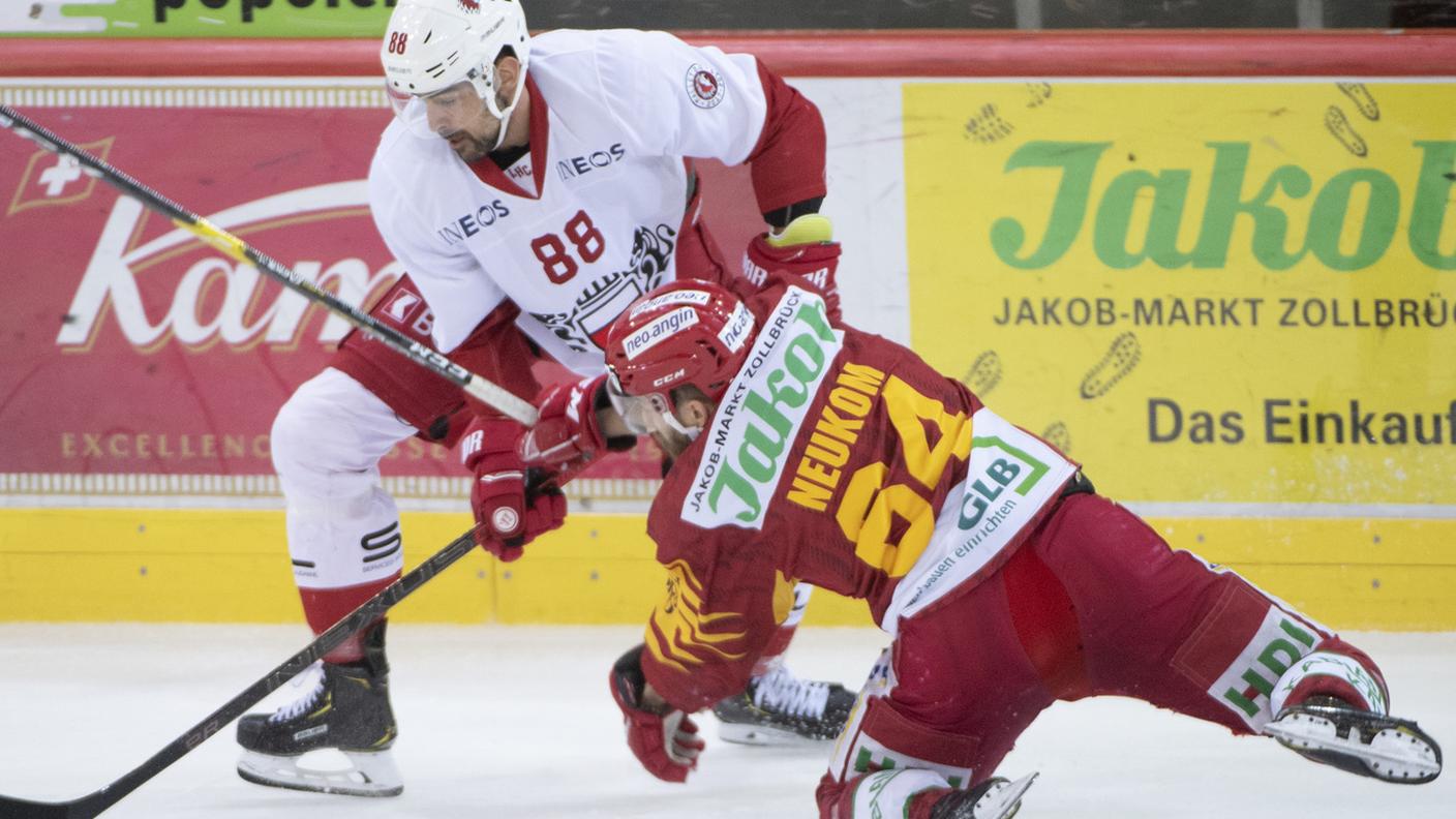 In azione nei playoff 2019 contro il Langnau