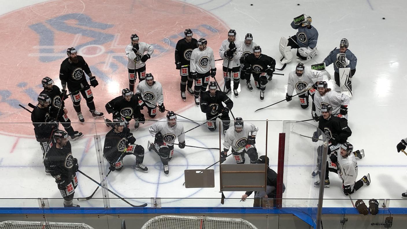 Lugano, allenamento HCL