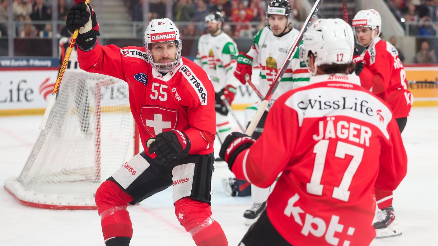 Loeffel esulta per il momentaneo 2-1