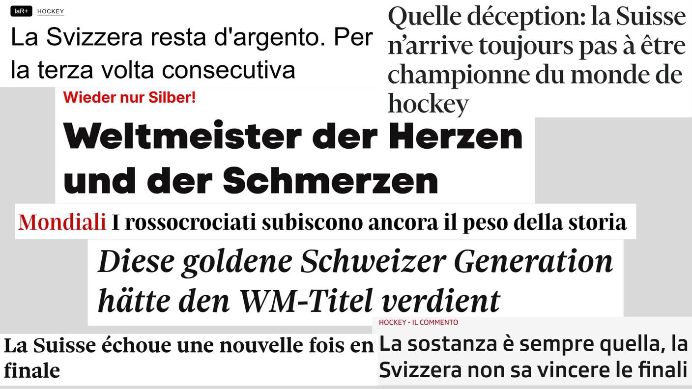 I titoli di alcuni dei principali giornali elvetici