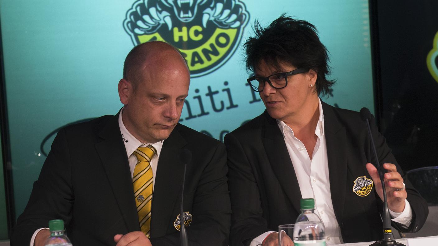 Il presidente Vicky Mantegazza e il DS Roland Habisreutinger