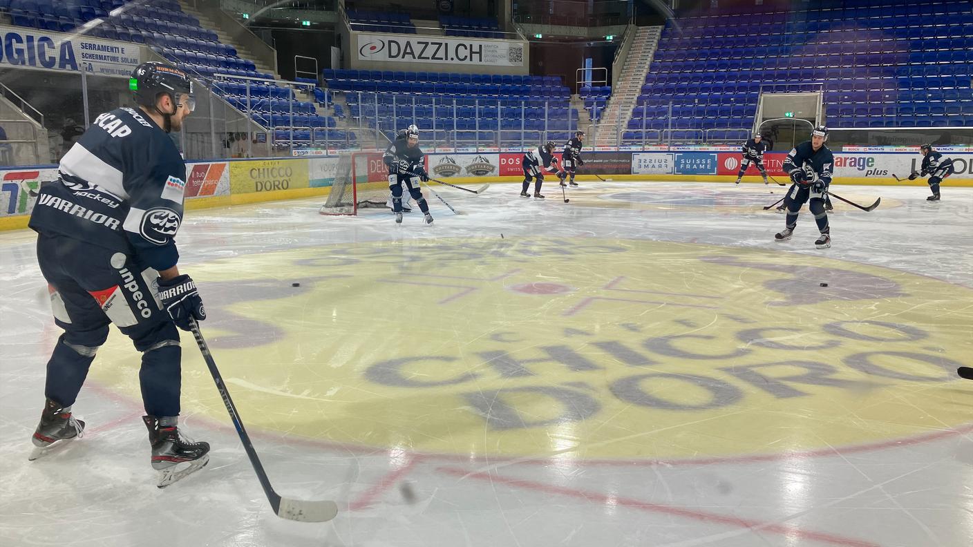 Una fase dell'allenamento