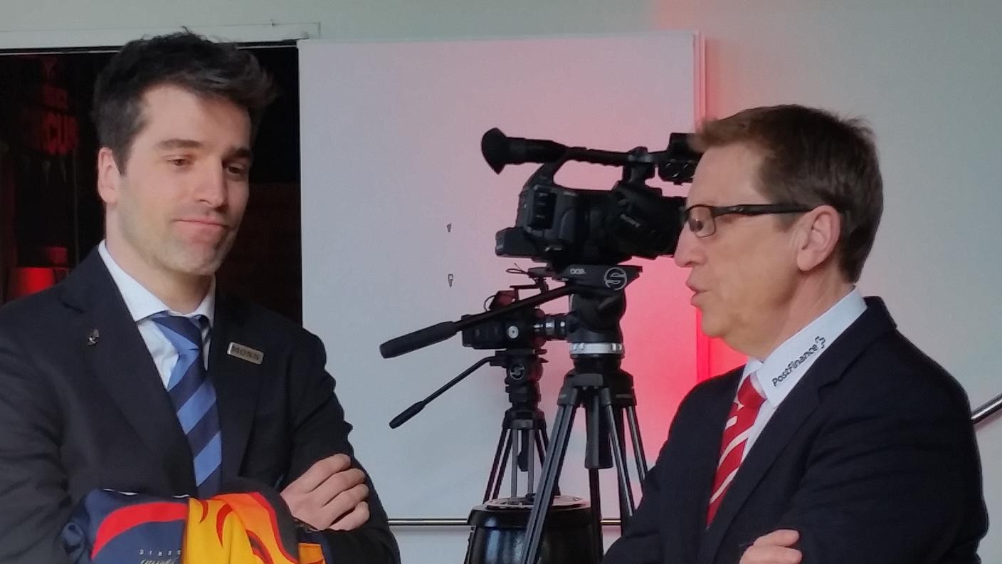 Alex Giroux con Glen Hanlon