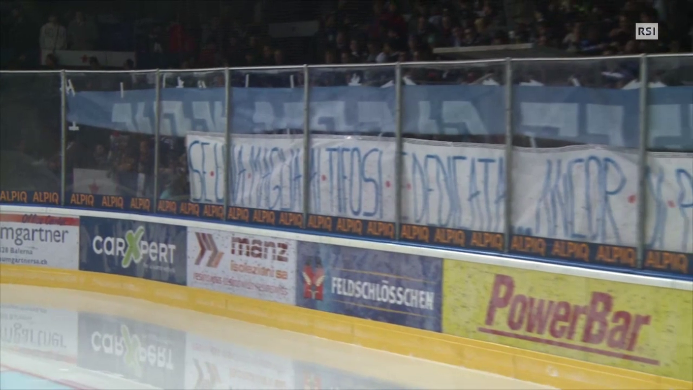 NL A, coreografie e striscioni in Ambrì-Piotta - Lugano (06.12.2014)