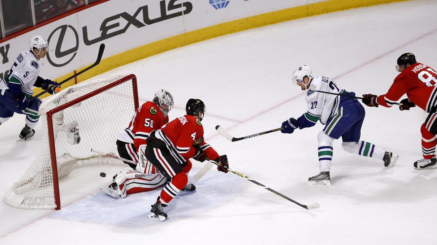 Il momentaneo 4-2 di Sedin