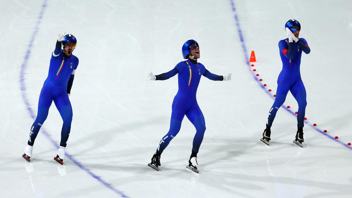 Terzo oro nel pattinaggio di velocità per i padroni di casa