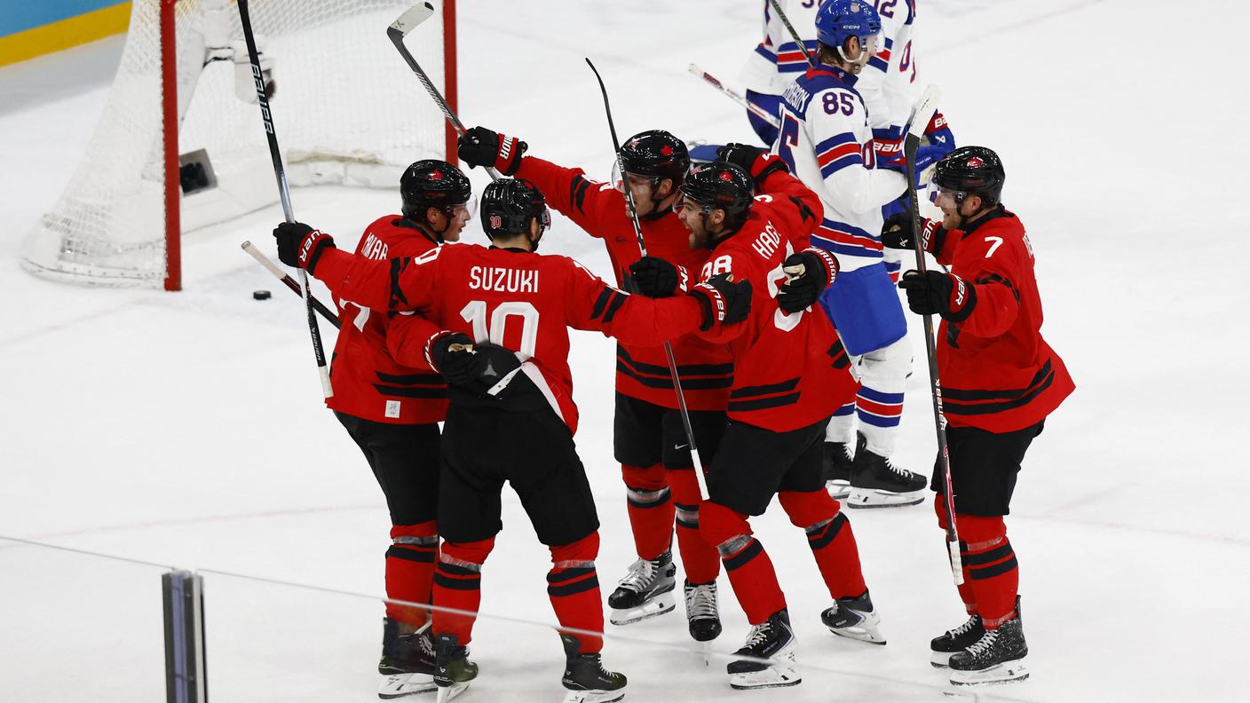 La gioia dei canadesi per il pareggio