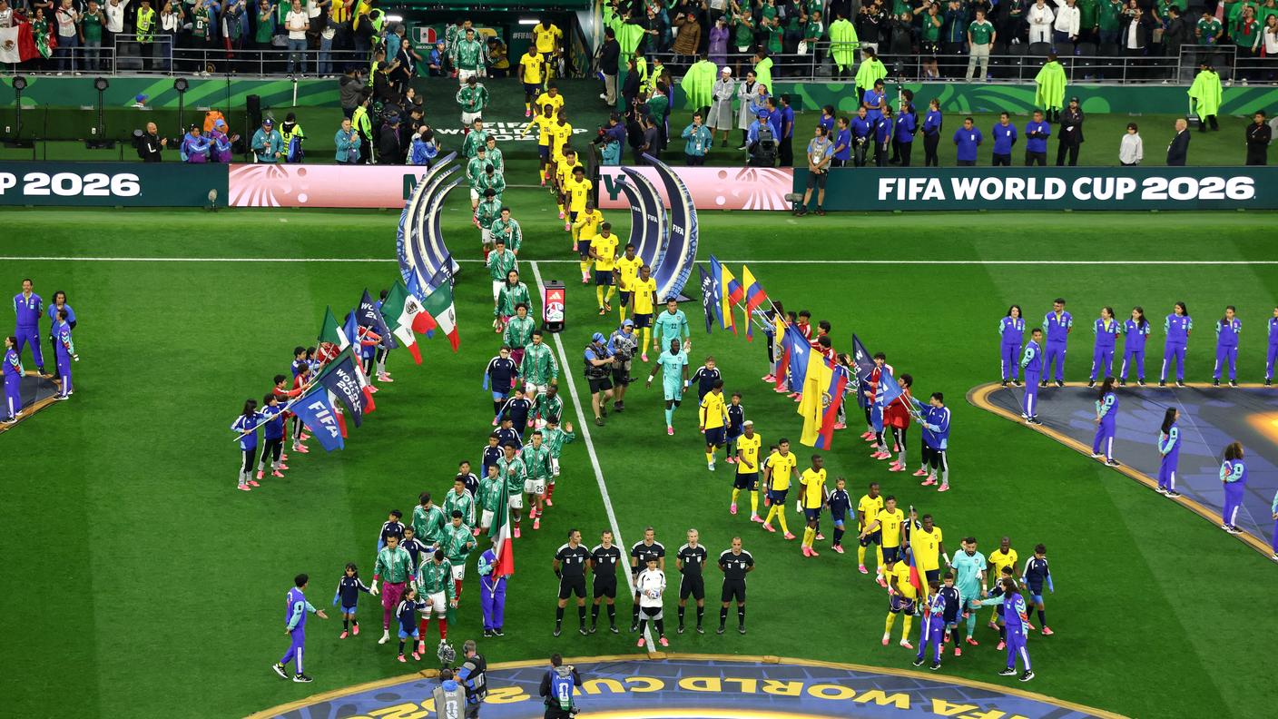 L'entrata in campo