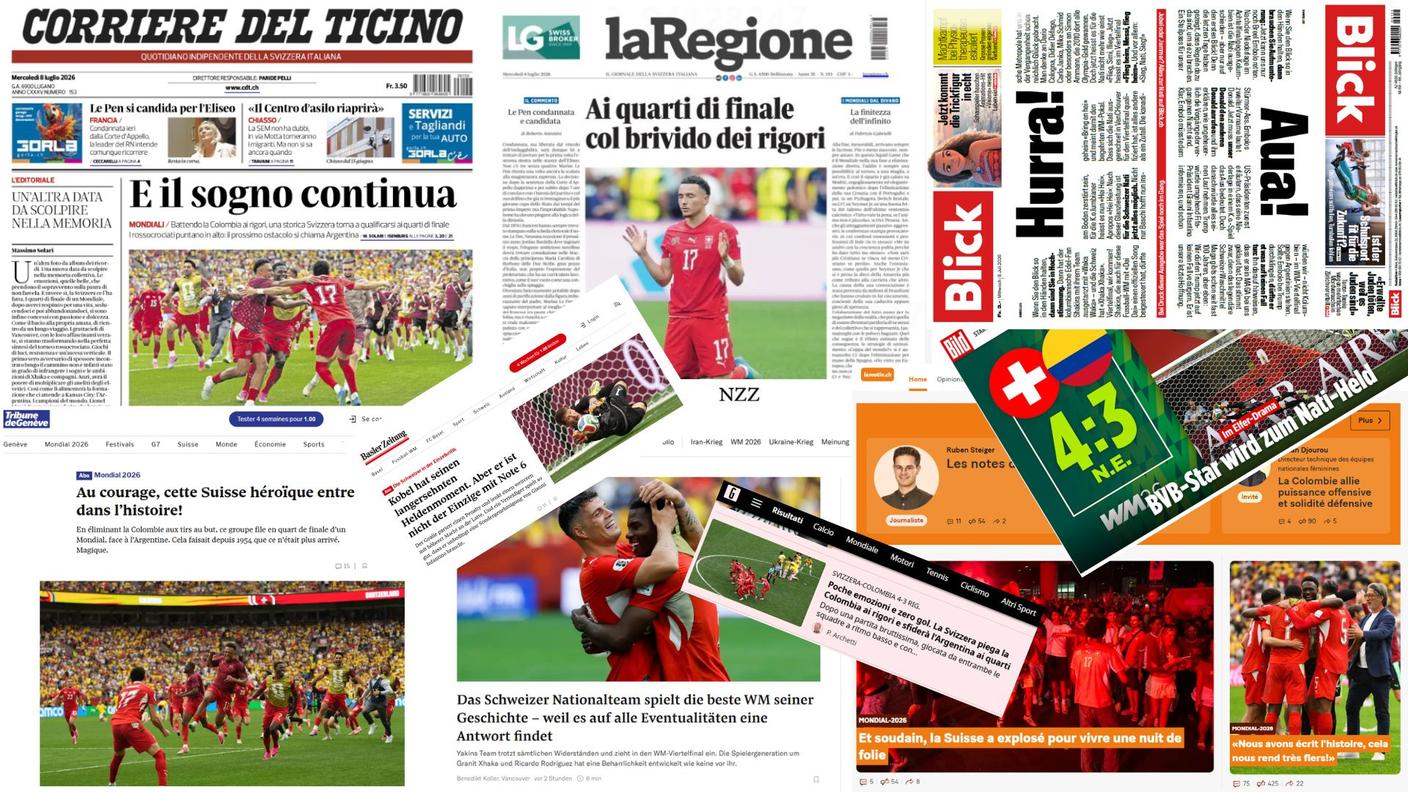 Le prime pagine e soprattutto i siti dei media elvetici e internazionali celebrano la vittoria elvetica
