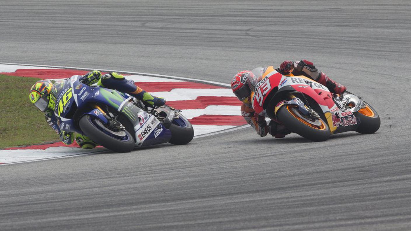 Valentino Rossi e Marc Marquez