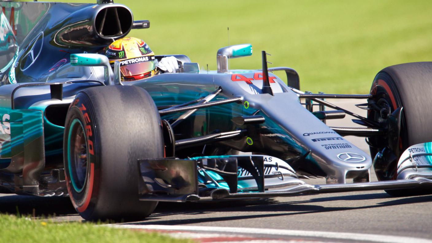 Il pilota della Mercedes sulla pista canadese