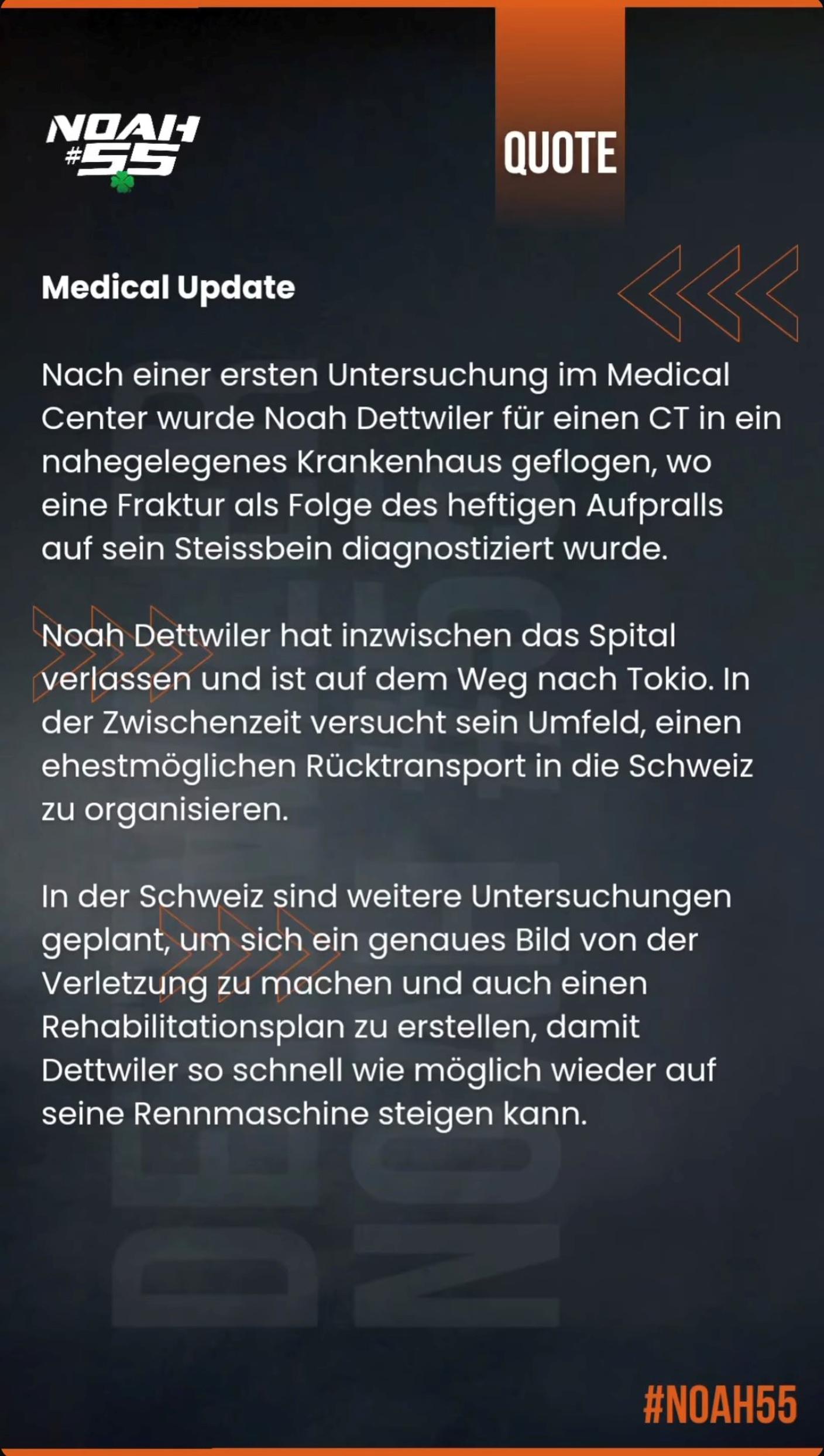 comunicato Noah Dettwiler