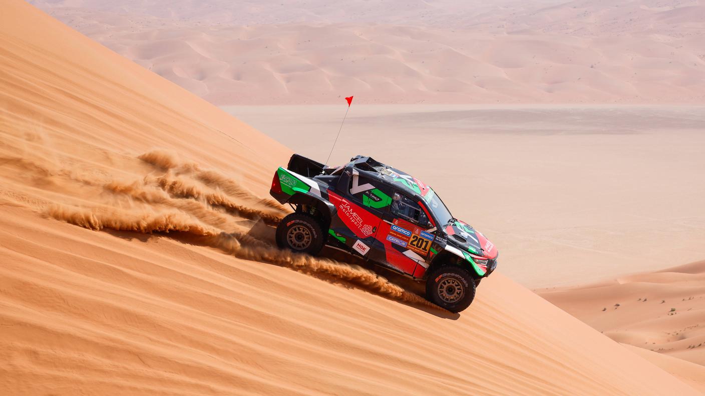 Successo di pochi minuti tra le dune dell'Arabia