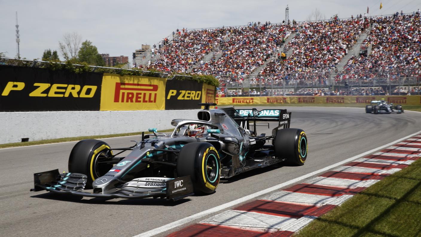 Il britannico freccia nel circuito di Montréal