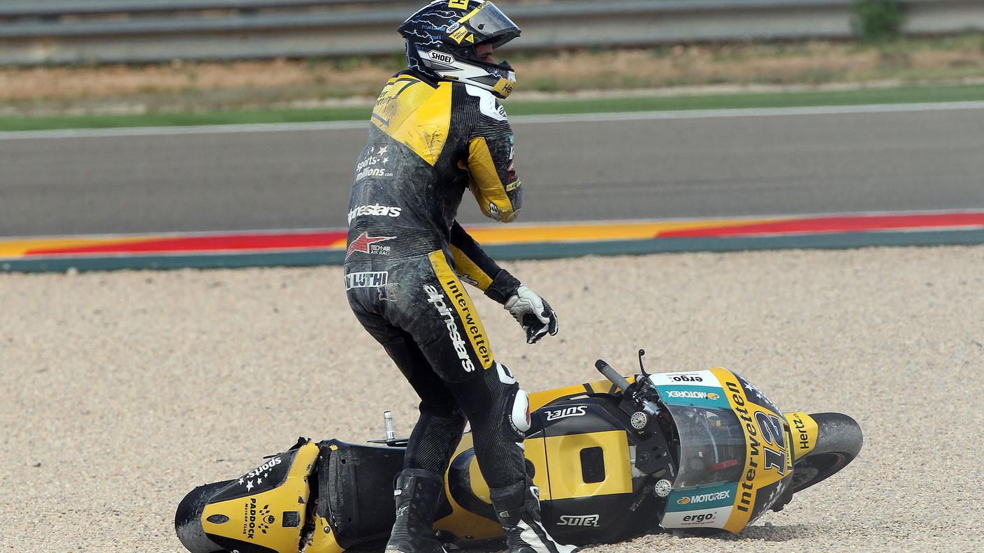 È durato poco il GP di Thomas Lüthi