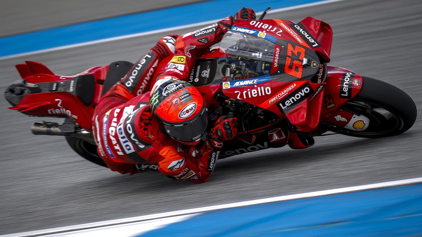 L'italiano sulla Ducati 