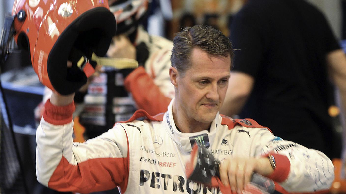 Schumacher pochi giorni prima dell'incidente