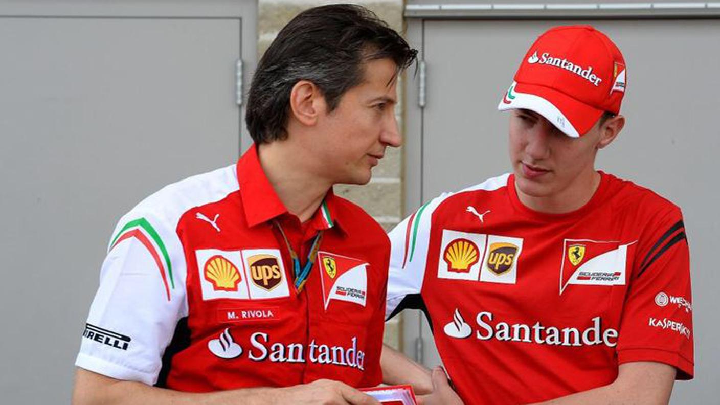 Raffaele Marciello con Massimo Rivola, ds del Cavallino