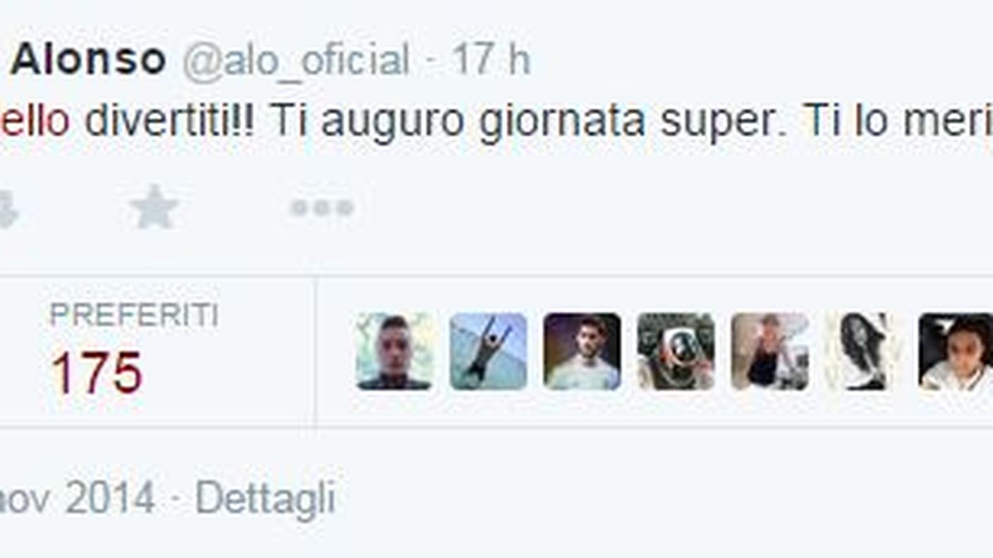 Il messaggio d'incoraggiamento di Alonso