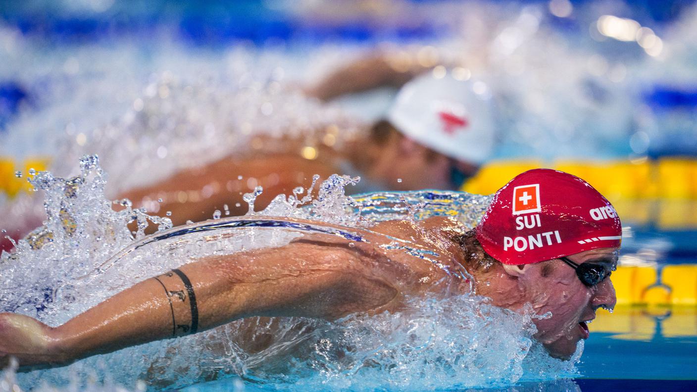 Il 24enne ha disputato la frazione a delfino