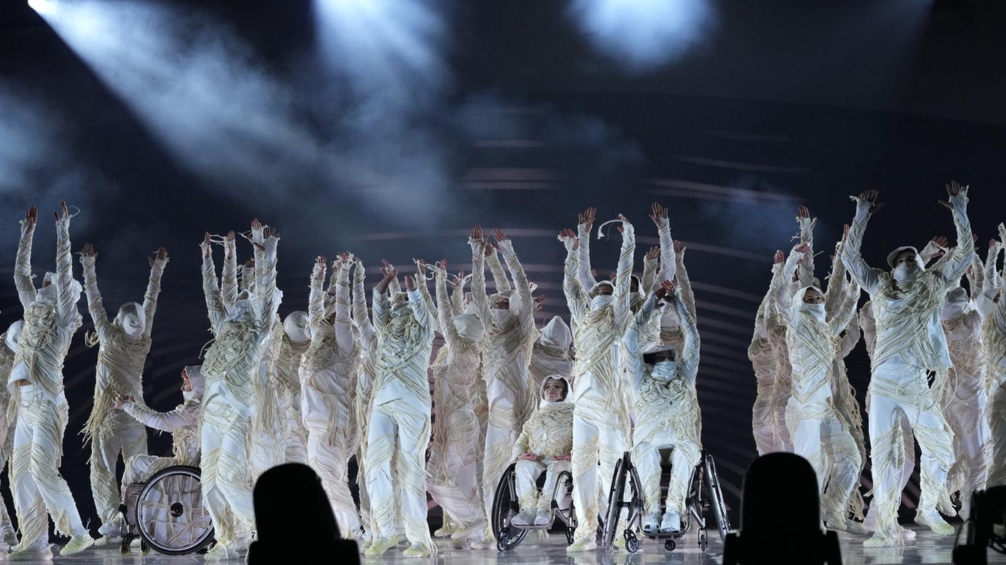 Una scena della coreografia