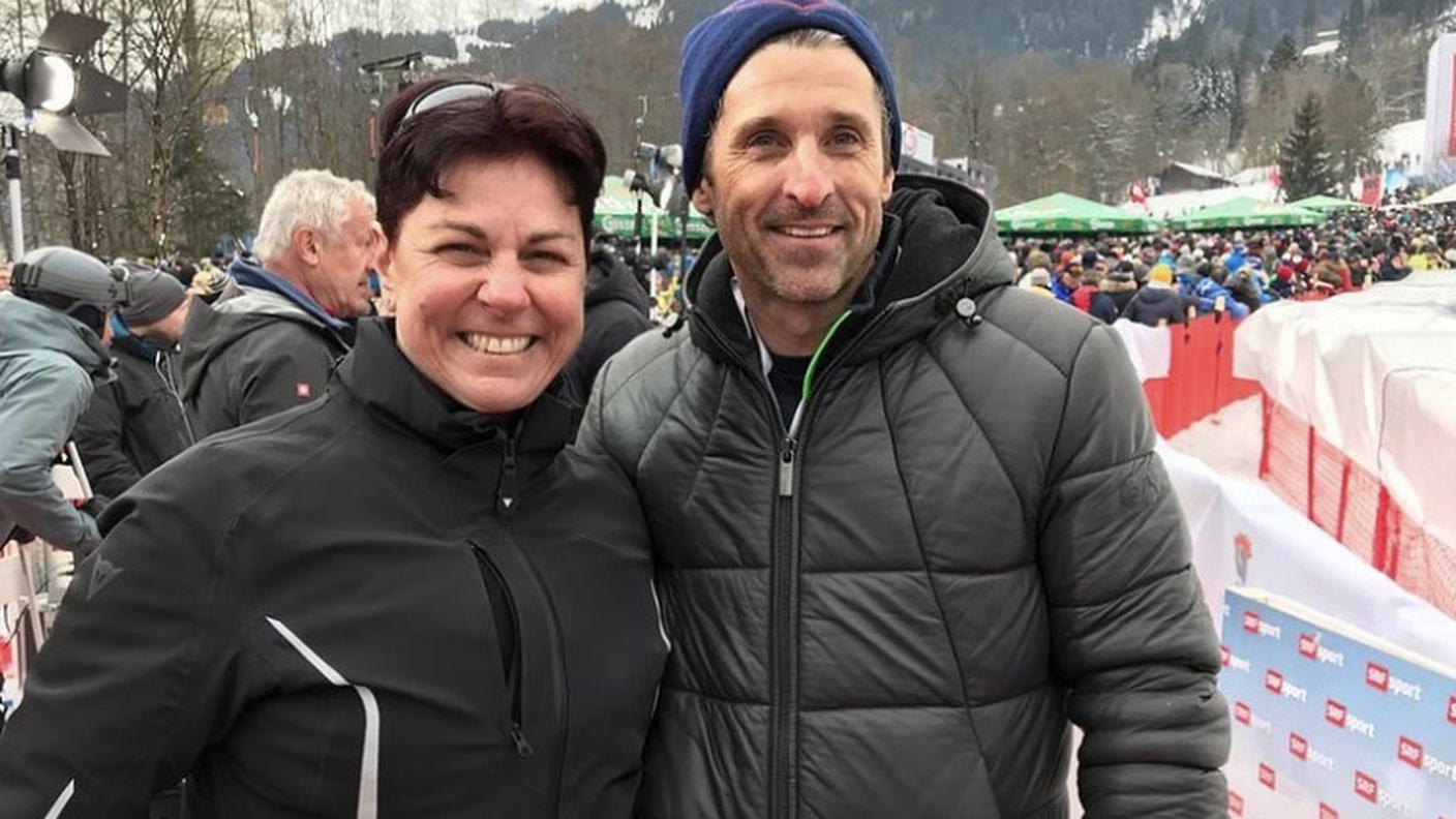 Michela Figini e Patrick Dempsey