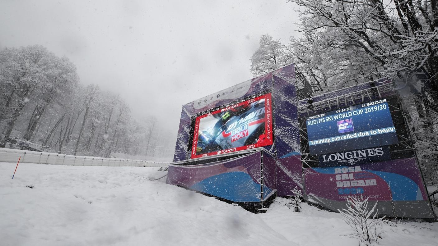 La prova doveva svolgersi sulla pista olimpica di Rosa Khutor