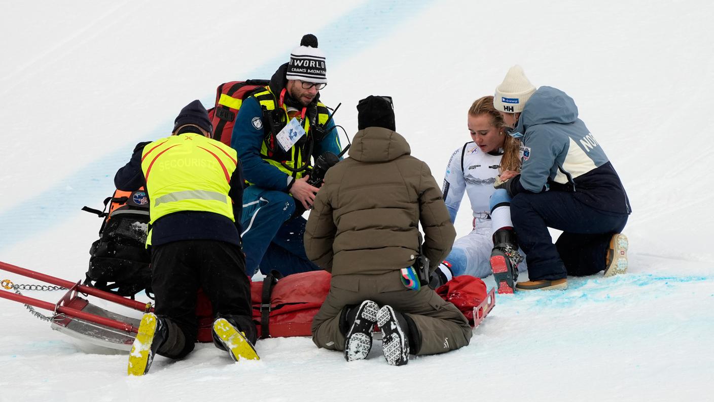 La norvegese Monsen e la statunitense Vonn sono uscite malconce  