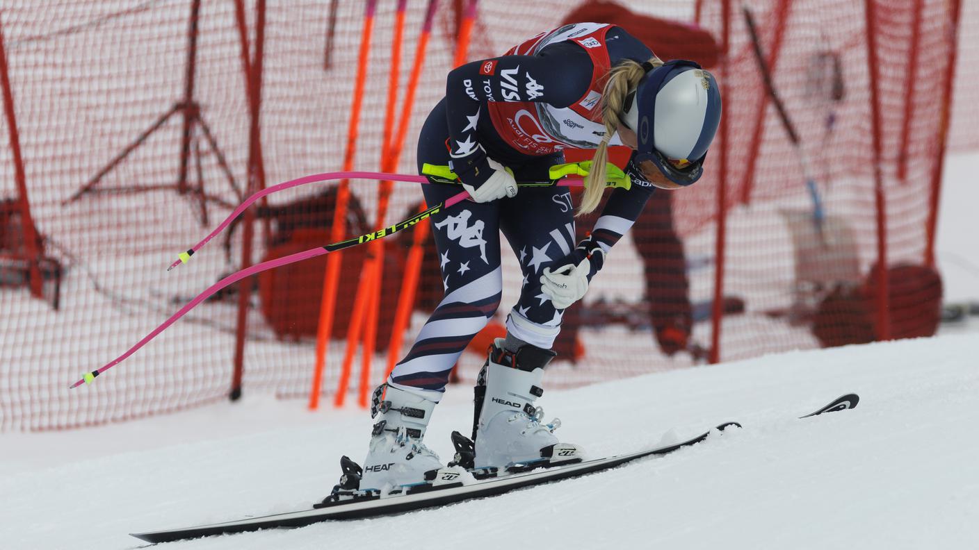 Lindsey Vonn si è infortunata il 30 gennaio a Crans-Montana