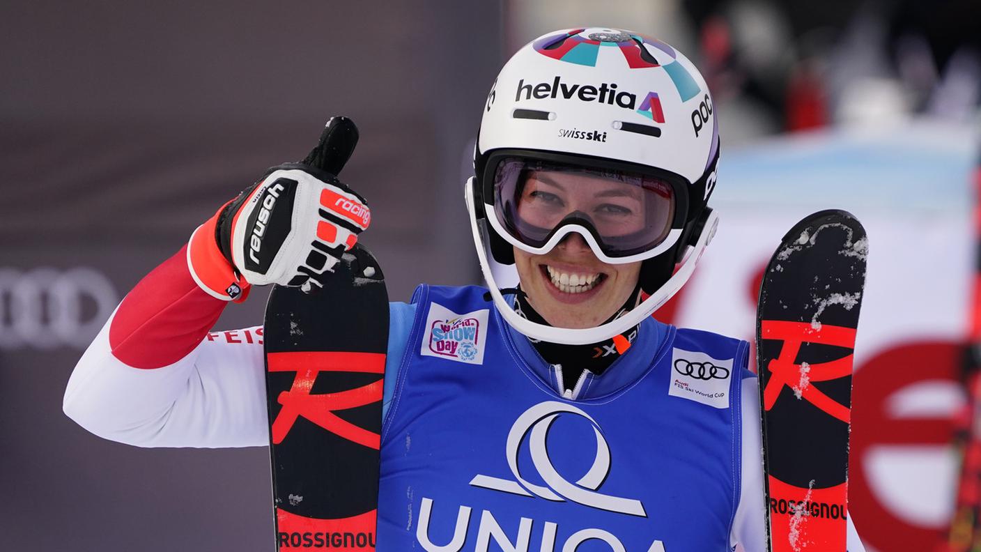 La gioia della 28enne di Engelberg