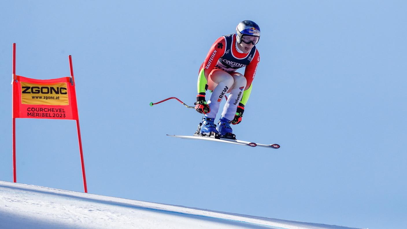 Odermatt in azione sulla pista savoiarda