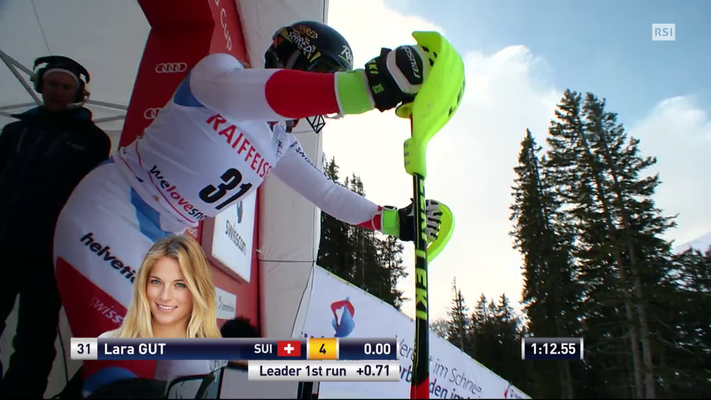 Supercombinata di Lenzerheide, lo slalom di Lara Gut (26.01.2018)