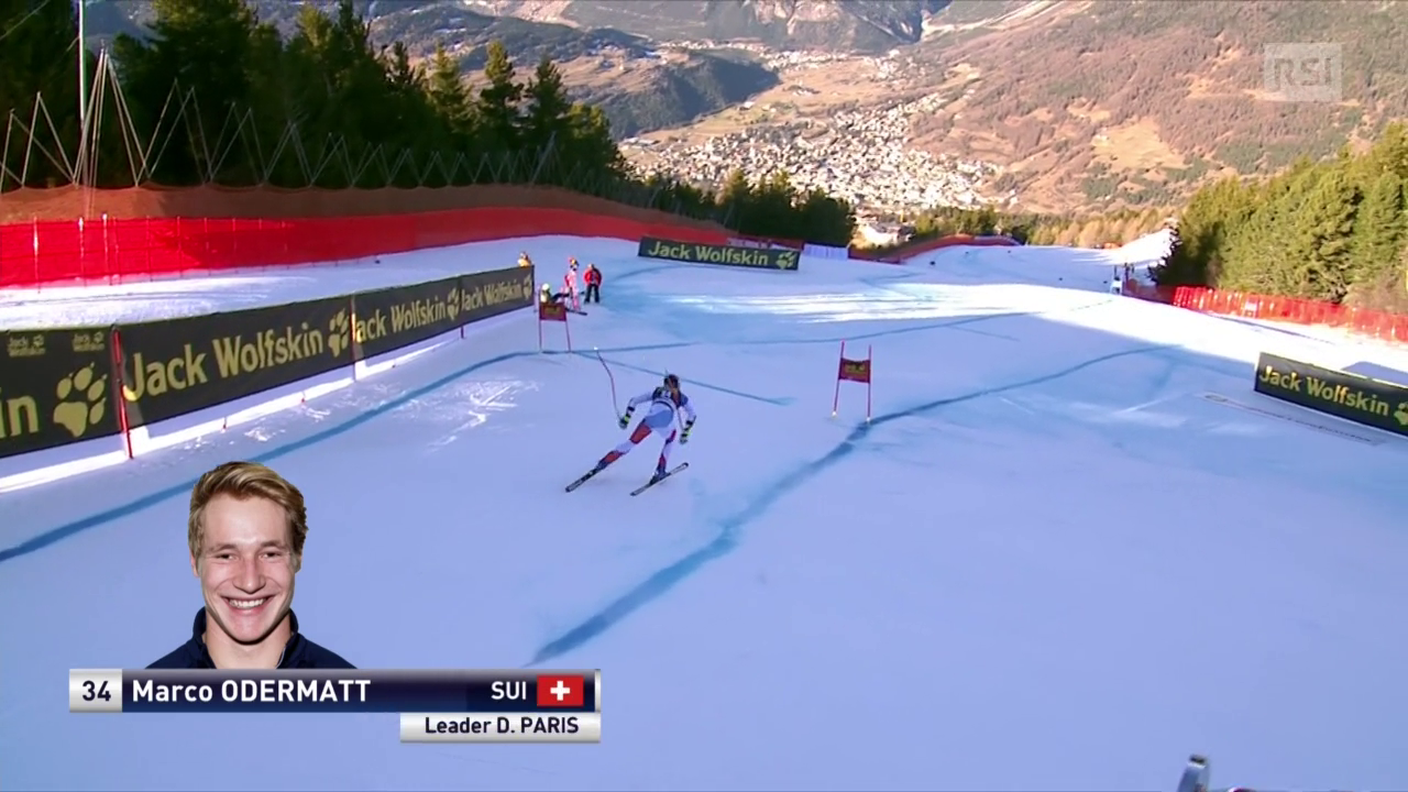 Super G maschile di Bormio, la prova di Marco Odermatt (29.12.2018)