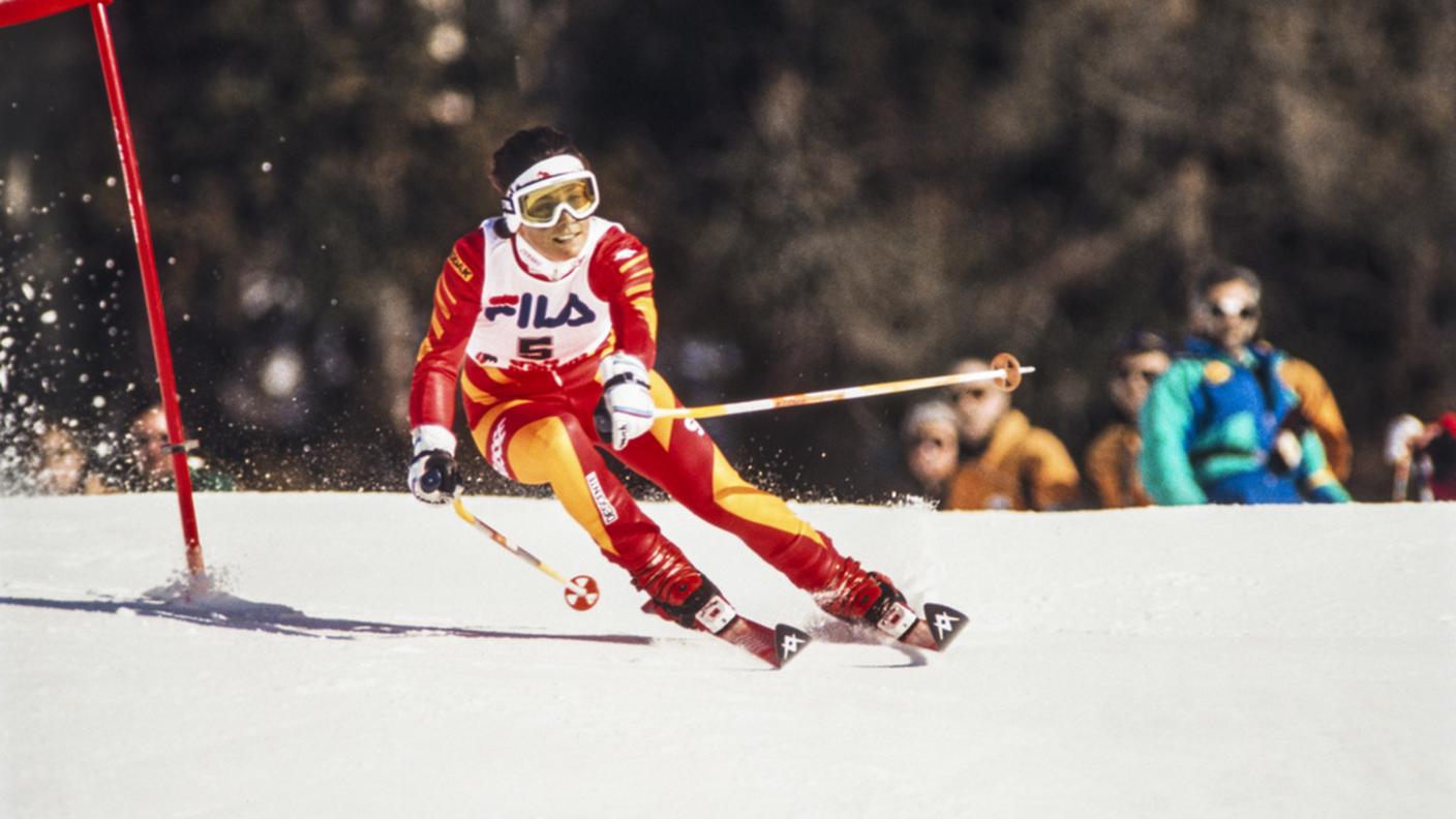 A Crans-Montana nel 1987