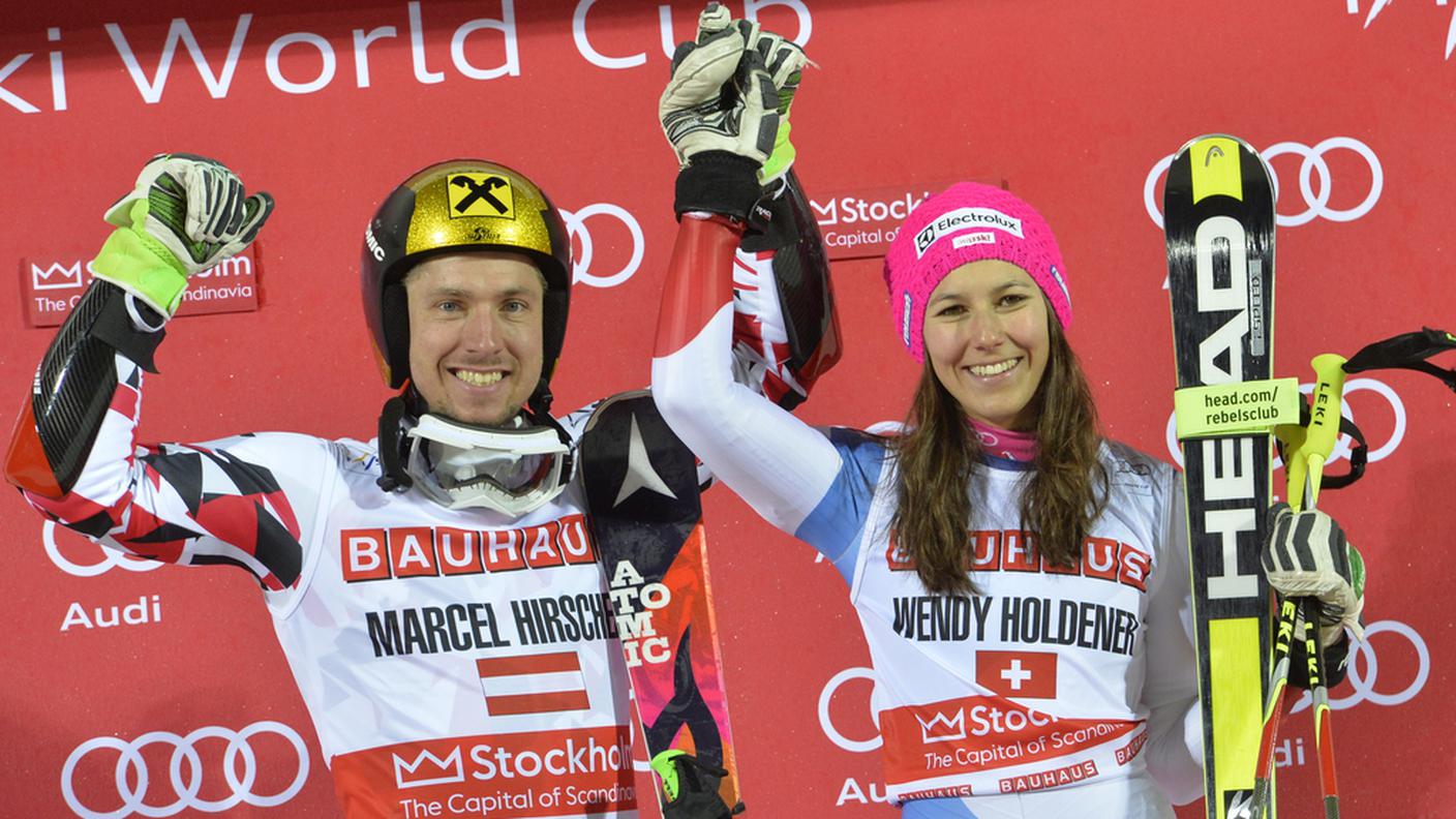 I due vincitori a Stoccolma, Hirscher e la 22enne svittese