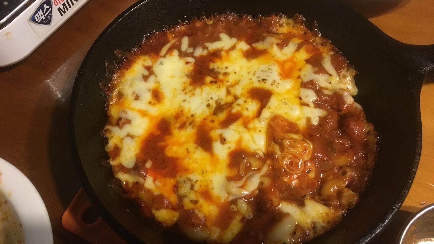 Mac and cheese alla coreana