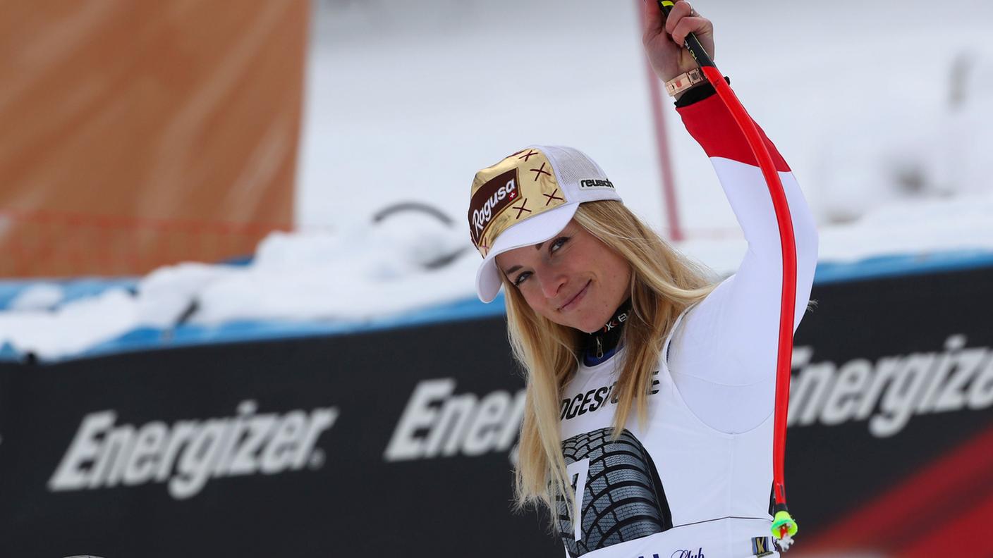 Sul podio in super G a Garmisch