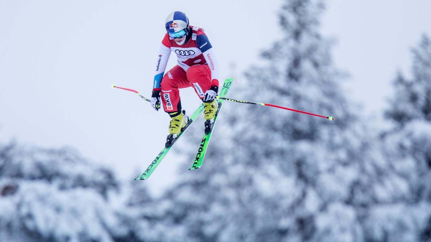 Fanny Smith alle prese con la neve russa