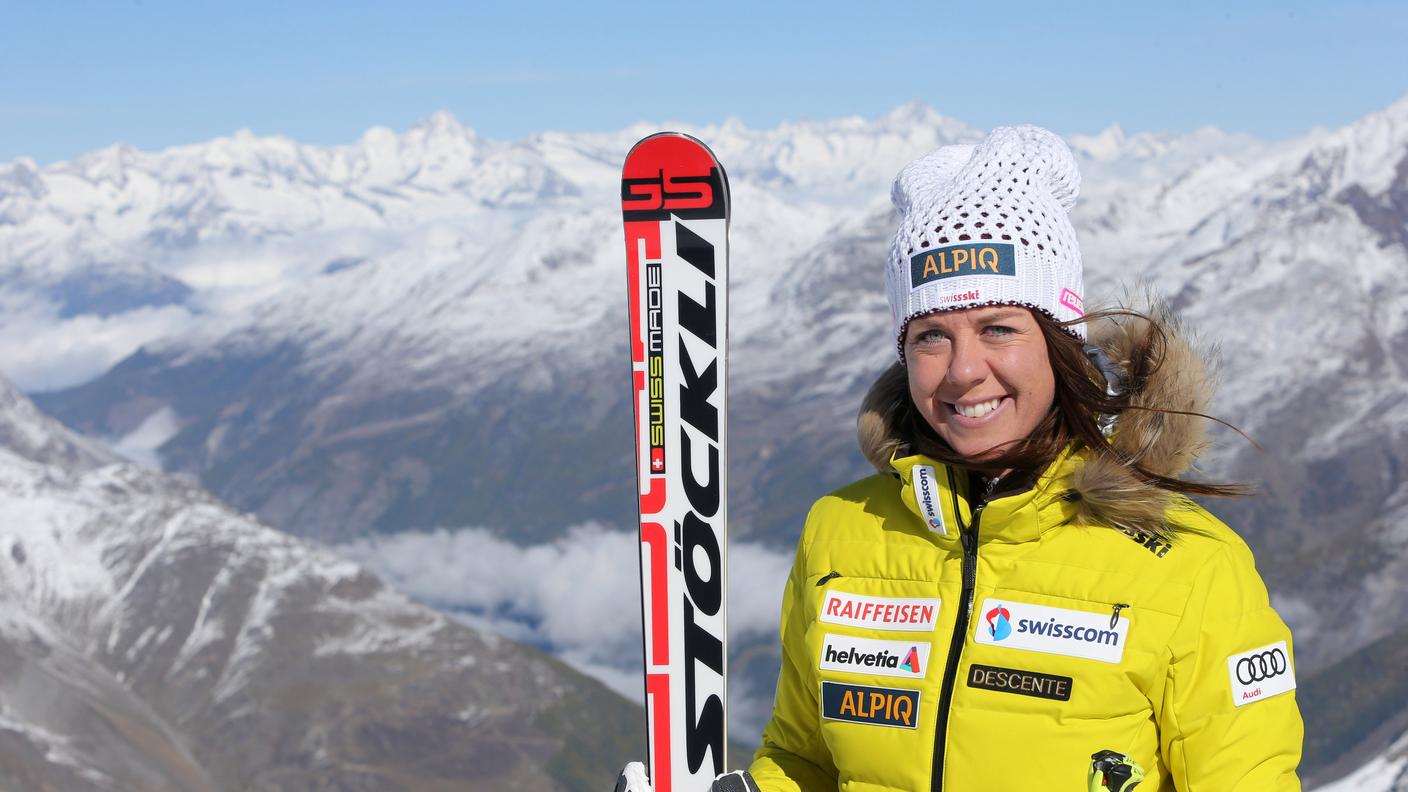La sempre sorridente sciatrice a Sochi