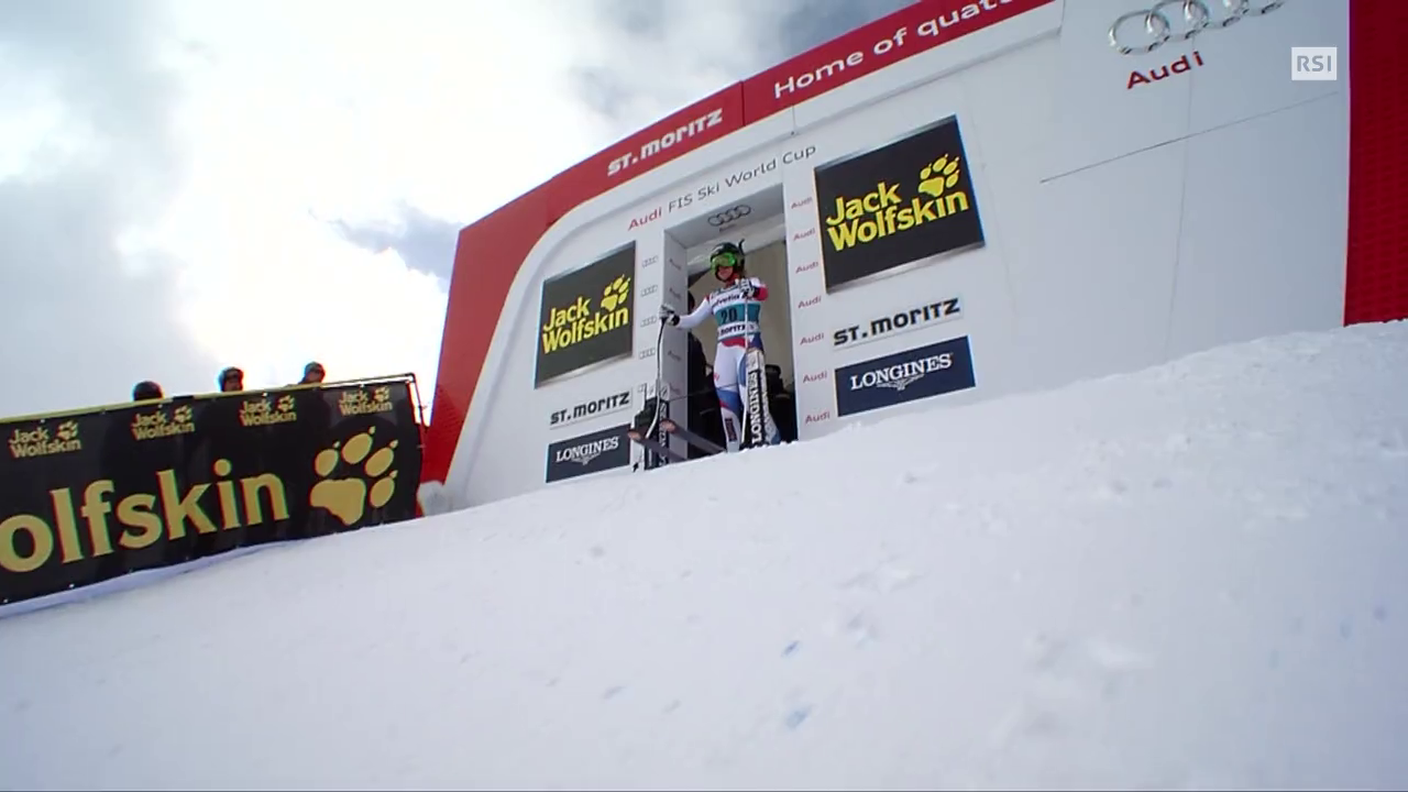 Super G di St. Moritz, la prova di Lara Gut (25.01.2015)