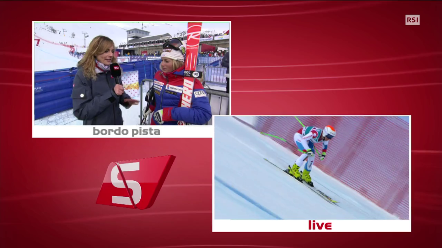 Super G di St. Moritz, l'intervista con Lara Gut (25.01.2015)