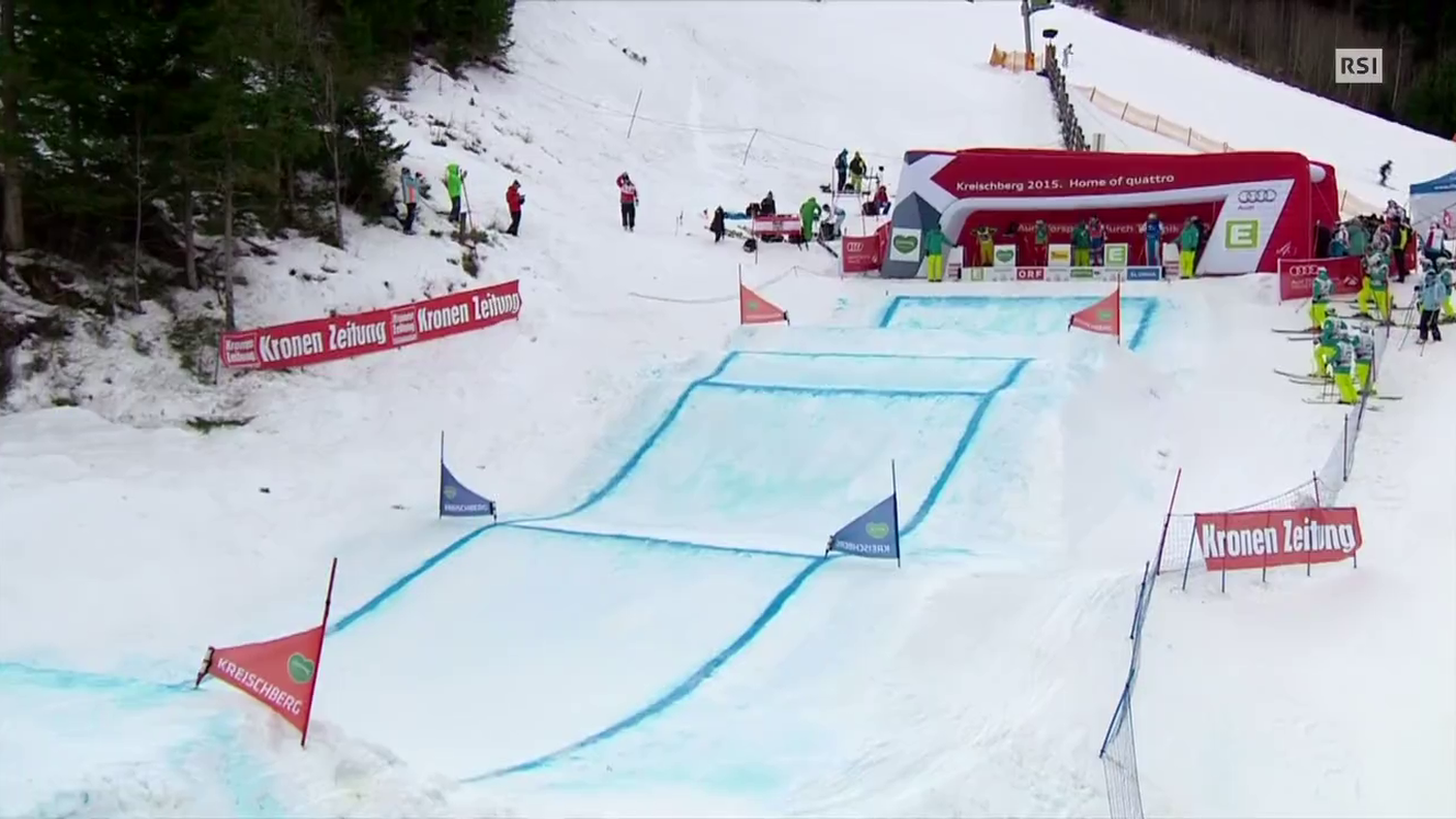 Mondiali di Kreischberg, la semifinale dello Ski Cross con Armin Niederer (25.01.2015)