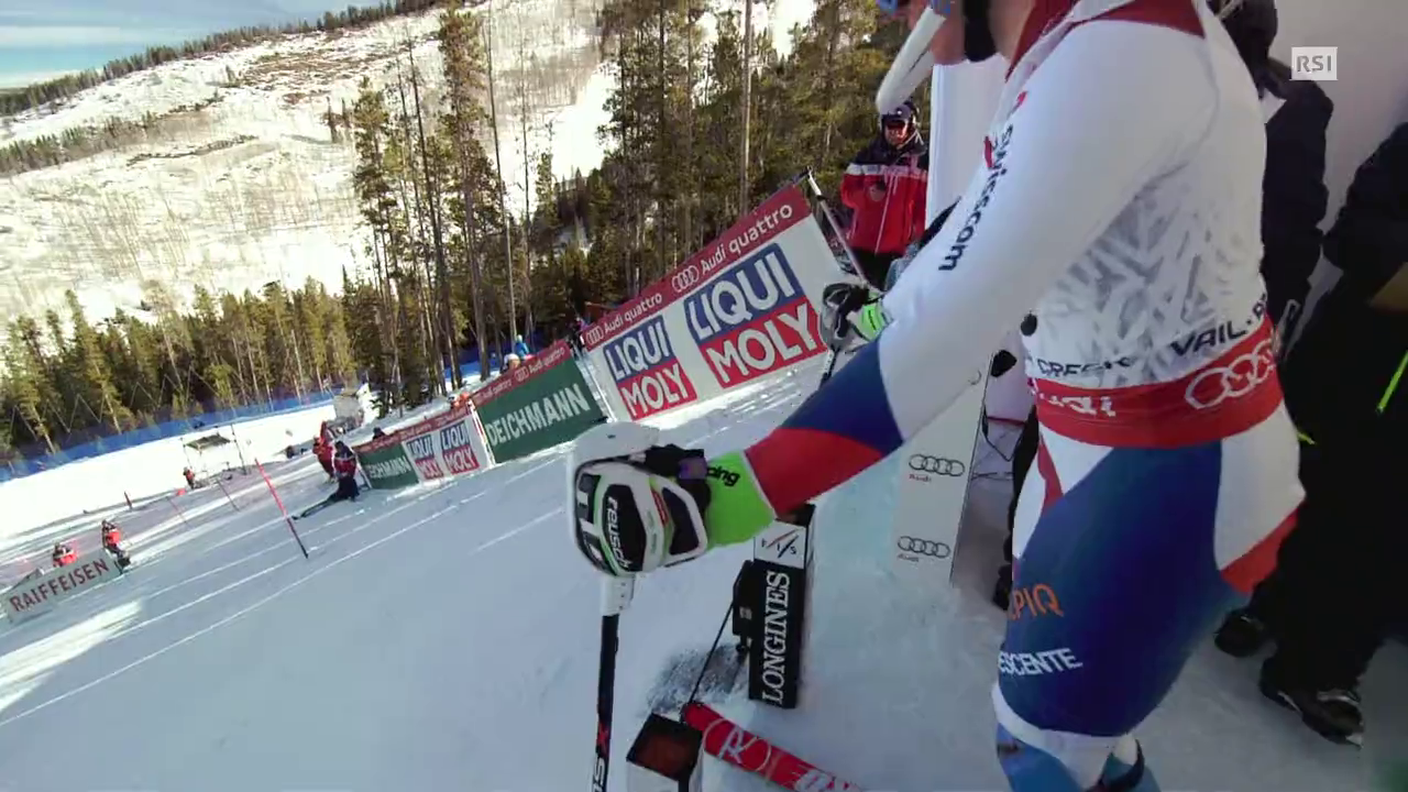 Mondiali di sci, la prima manche di Michelle Gisin (14.02.2015)