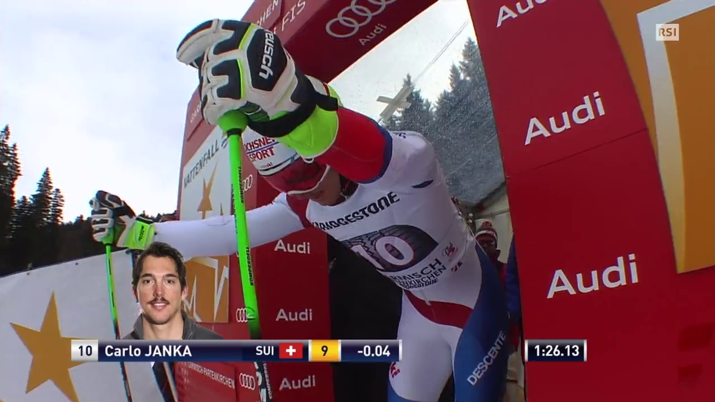 Gigante di Garmisch, la seconda manche di Carlo Janka (01.03.2015)