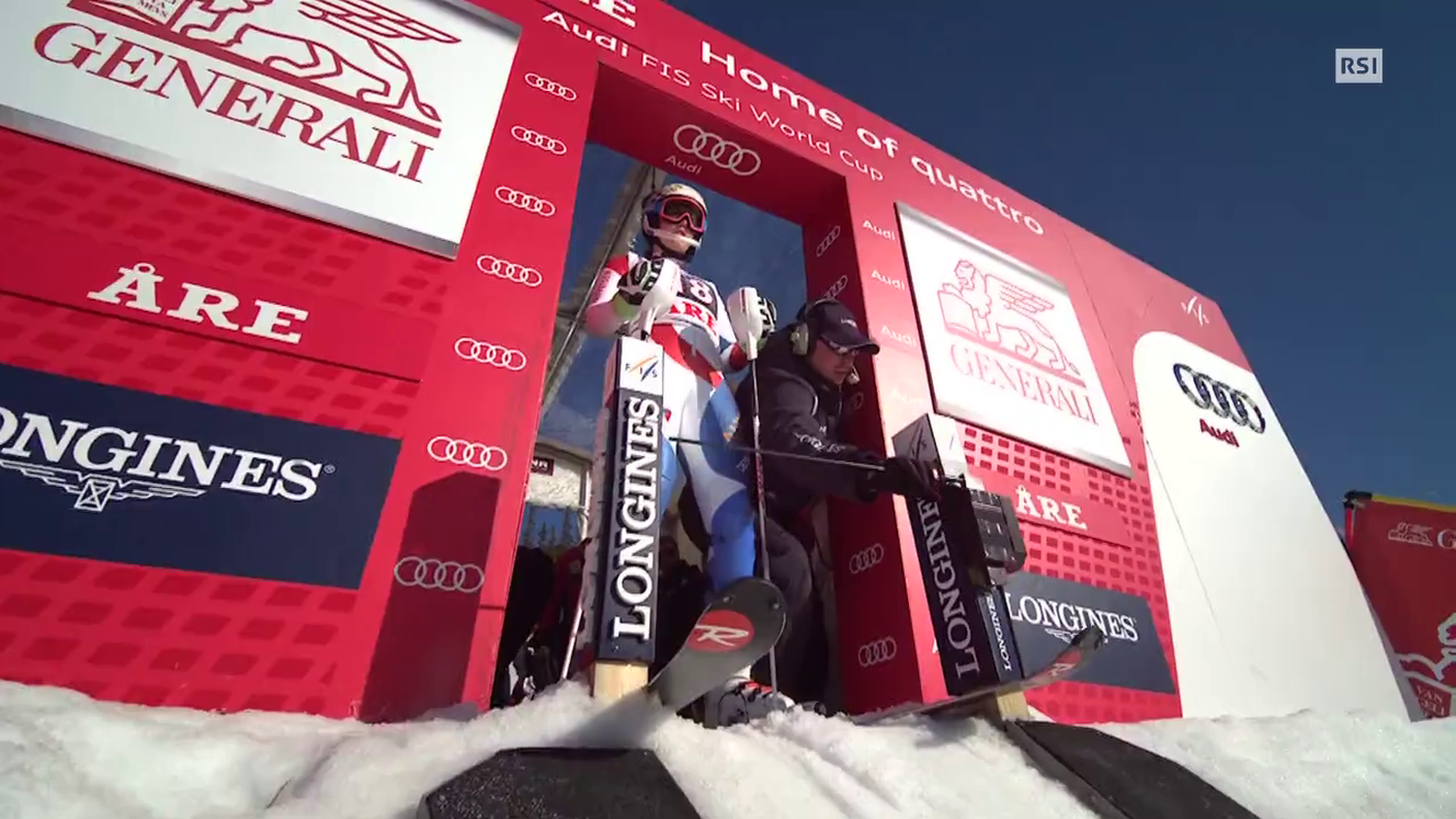 Slalom di Are, la prima manche di Michelle Gisin (14.03.2015)