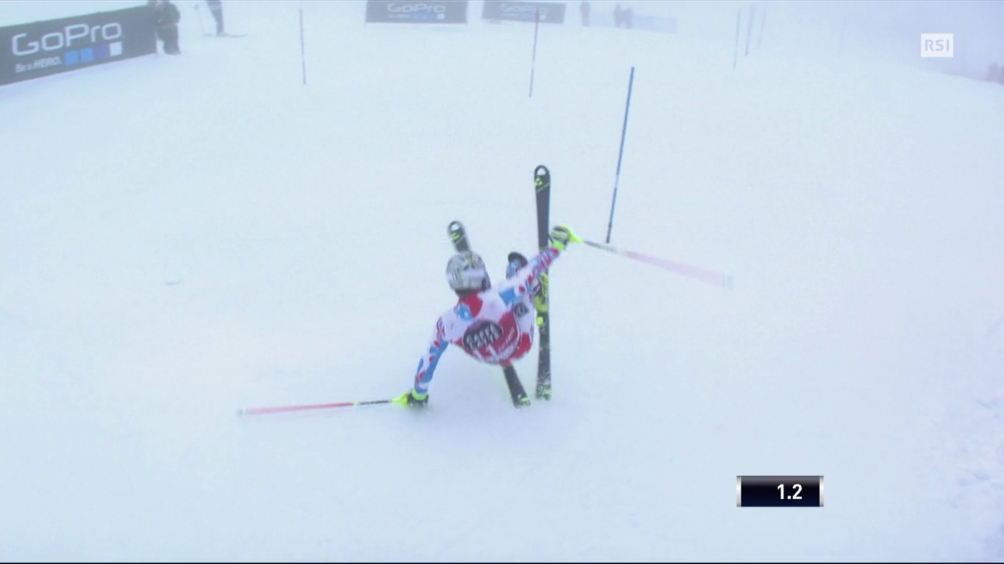 Slalom U di Méribel, l'incredibile partenza di Julien Lizeroux (22.03.2015)