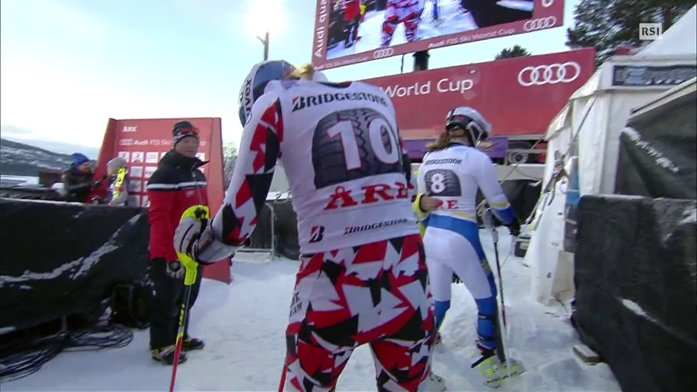 Sci, la prima manche della Kirchgasser nello slalom di Are (13.12.2015)