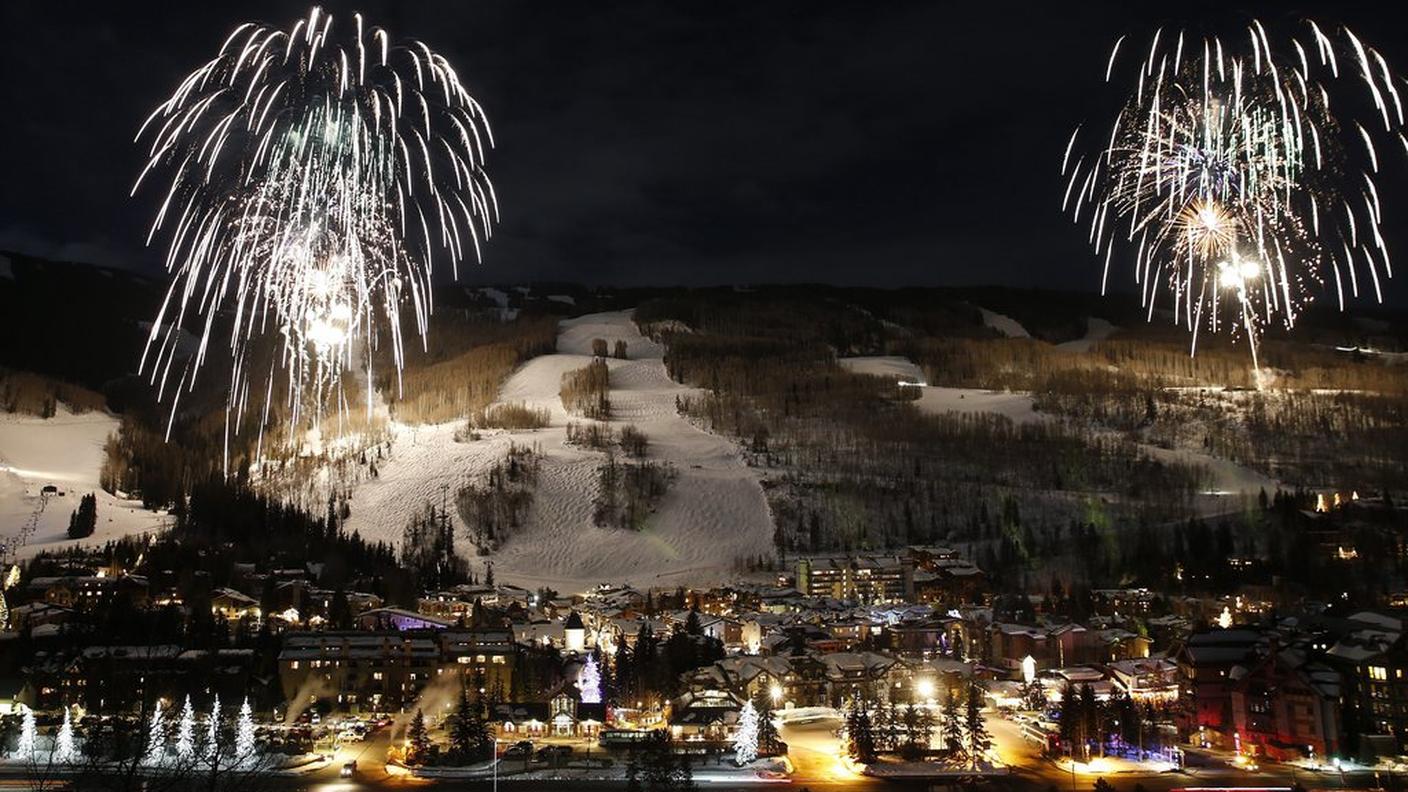 Le piste di Vail illuminate a giorno