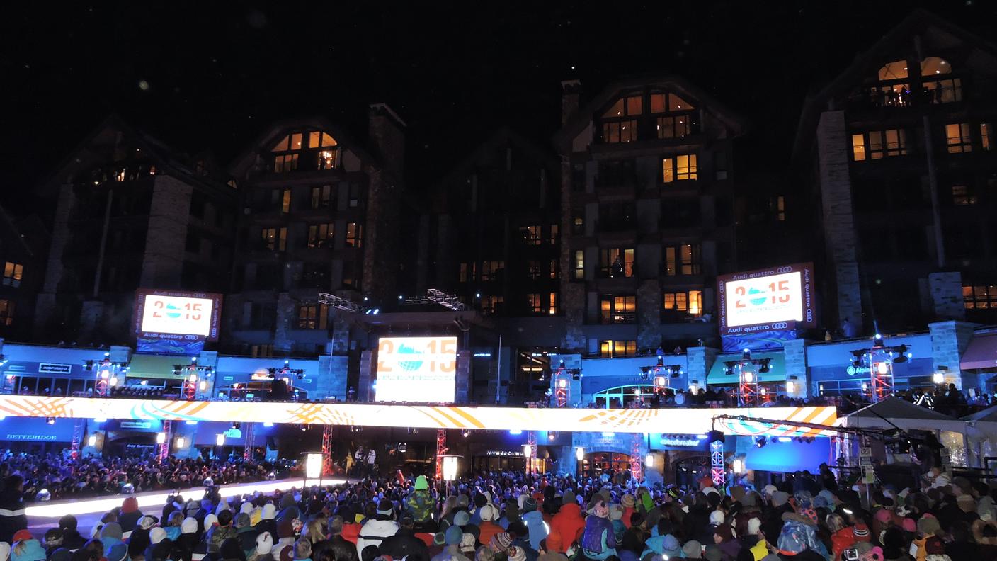 Piazza Solaris a Vail agghindata a dovere